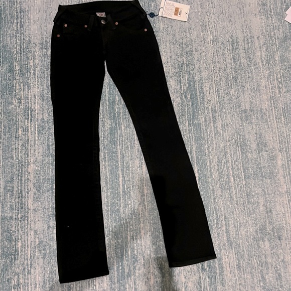 True Religion Denim - True Religion, low rise black jeans